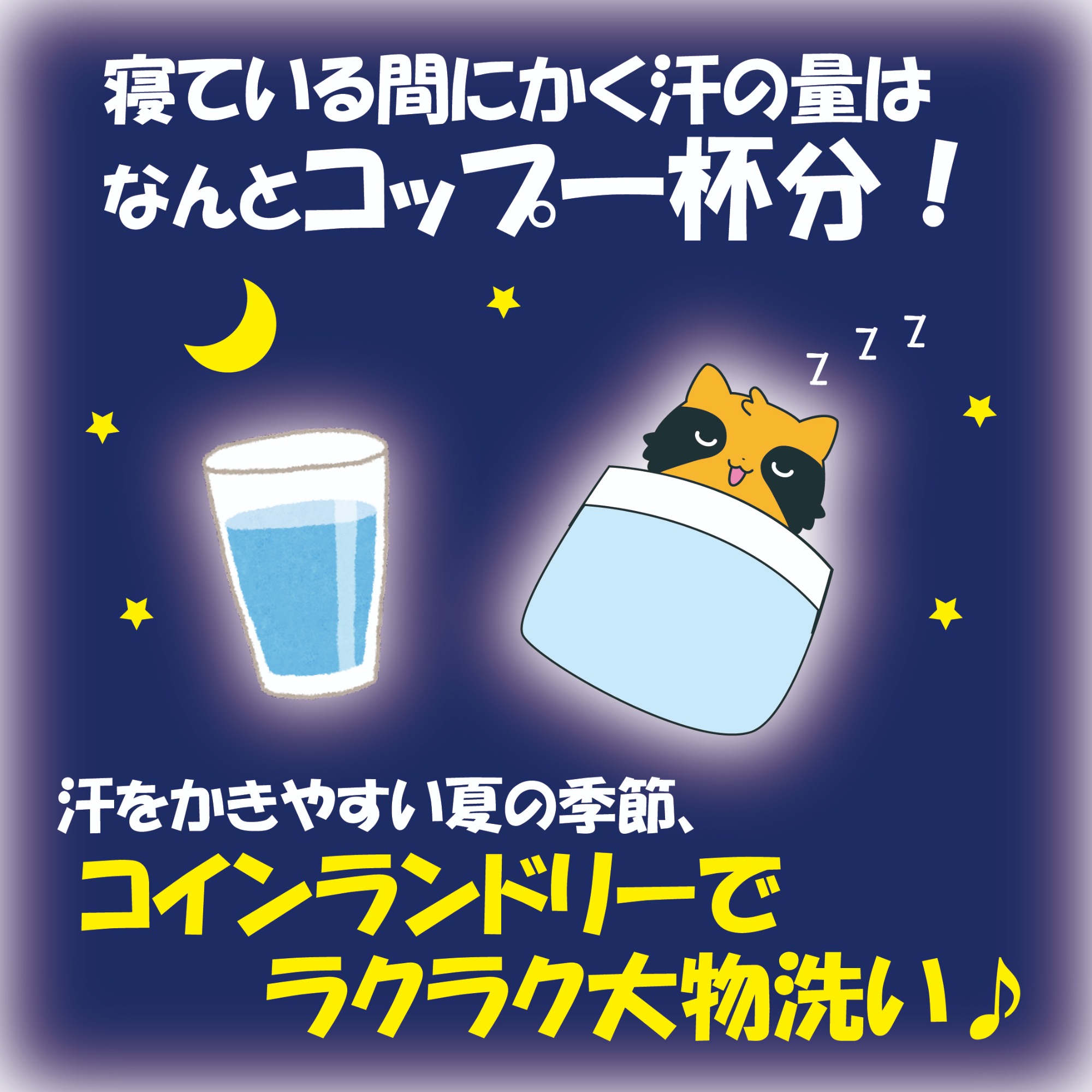 コインランドリーで大物洗い